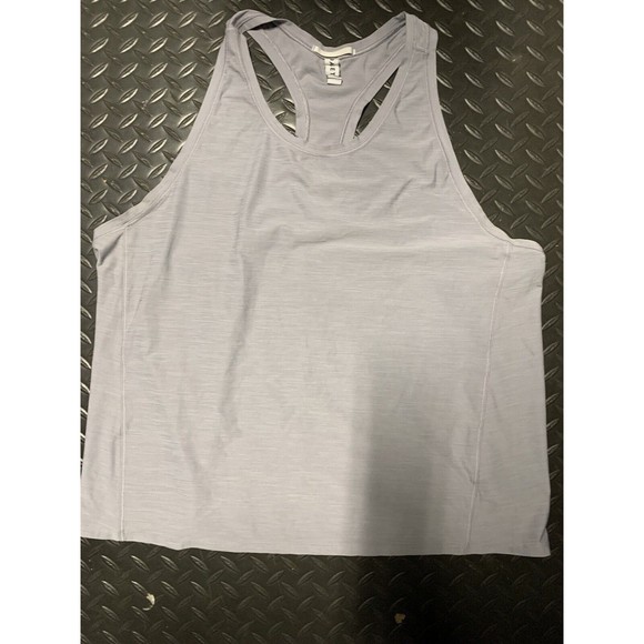 Athleta Fitted Sleeveless Tank Top Dri-Fit T Shirt Size 1X Gray‎ - Picture 1 of 4